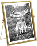 AceList Gold Picture Frame, 4 x 6 in Metal Floating Frame by AceList
