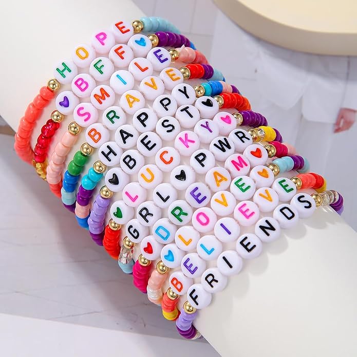 Heishi Surfer Clay Bead Bracelets Set - Image 3