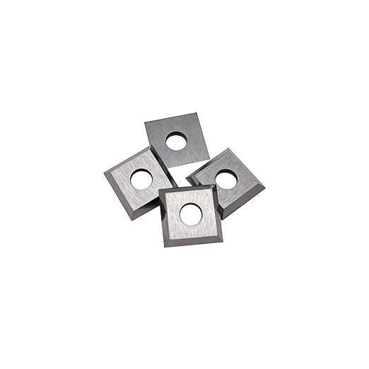14mm Standard Square Straight Tungsten Carbide Replacement Cutter Inserts Knives 14mm x 14 x 2mm for Woodworking Spiral Helical Planer Head and DIY Wood Lathe Turning Tools 10pcs by LU&MN