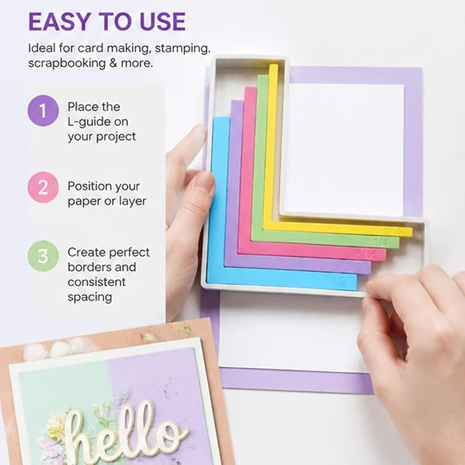 7pcs Paper Crafting Alignment Guides - Image 4