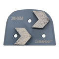 Concrete Floor Grinding Discs, Diamond Metal Grinding Tooling for Lavina Grinders, Concrete Preparation & Thin Epoxy Remove, Double Arrow Segments 30/40 Grit Medium Bond, Pack of 9