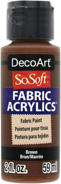 Deco Art SoSoft Fabric Acrylic Paint 2oz-Brown by DecoArtAcrylicPaintCraftSupplies