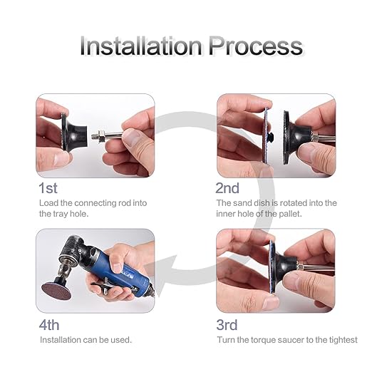 117 Pack 2 inch Hook & Loop Quick Change Sanding Discs Set for Drill Sanding Attachment, Headlight Restoration & Multi-Surface Sanding, Wet/Dry Use, 36-3000 Grit