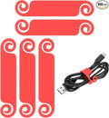 PATIKIL Cable Tags Flexible Cable Management Labels Cord Identification Tags, Wire Cord Markers for USB Computer Phone Charger Power - 100Pcs (Red)