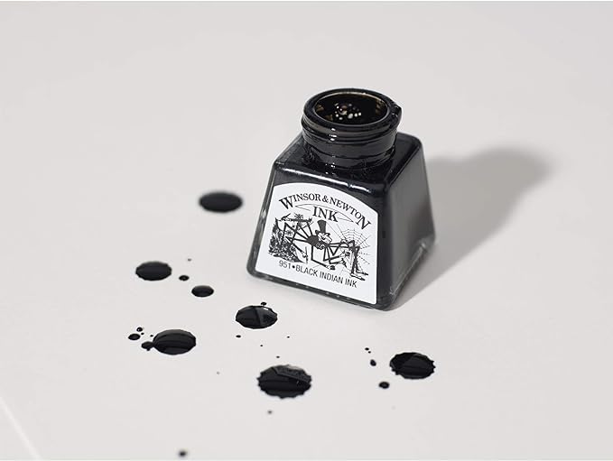 Winsor & Newton Viridian Drawing Ink, 14ml Bottle - Image 3