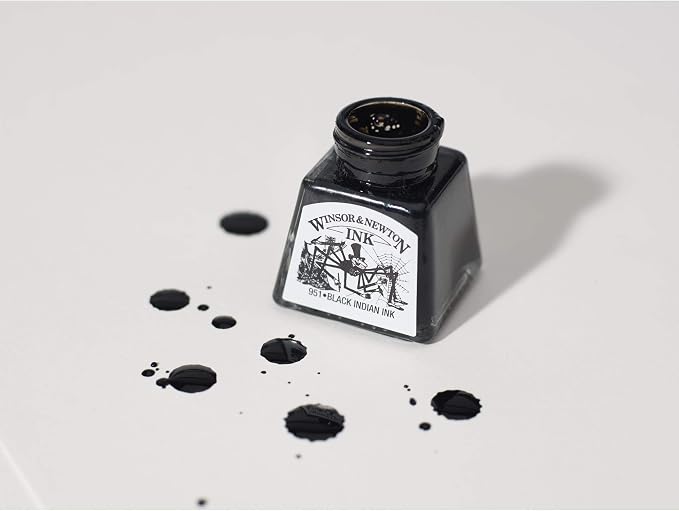 Winsor & Newton Drawing Ink, 14ml Bottle, Brick Red - Image 3