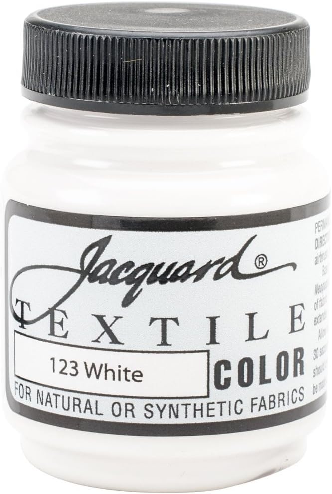 Jacquard Textile Color White for Clothes, Furniture Upholstery, Shoes or Tote by Jacquard