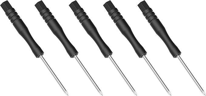 5PCS Mini Phillips Screwdriver, 2mm Cross Head with Black Non-slip Handle for Small Appliances, 3.27"(83mm) Total Length, Non-magnetic