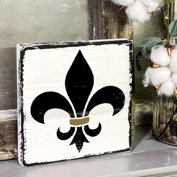 Large 12"x12" Fleur de lis Stencil - Image 4