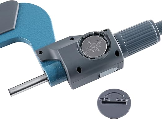 Accusize Industrial Tools 2-3''/50-75mm by 0.00005'' 2 Keys Electronic Digital Outside Micrometer, Md71-0003