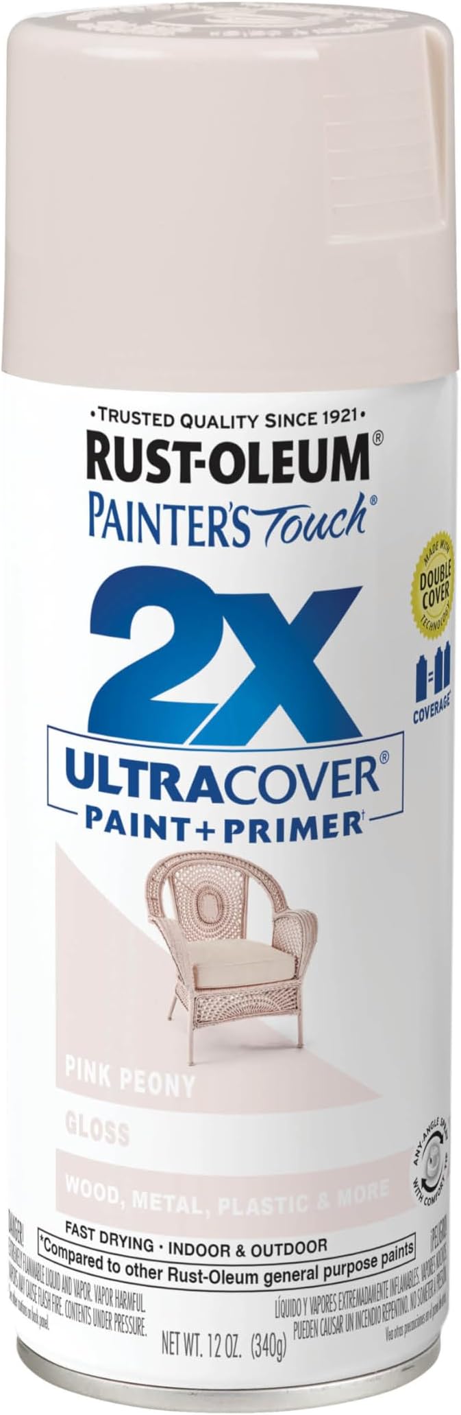 Rust-Oleum Painter's Touch 2X Ultra Cover Spray Paint, Gloss Pink Peony | by Rust-Oleum