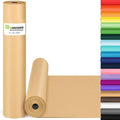 Brown Wrapping Paper, Kraft Paper Roll, Craft Decorative Paper 15" x 450" by Donyang