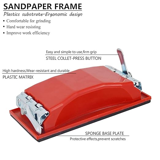Wet & Dry Sandpaper Set, 42 Sheets of 120 to 3000 grit Sandpaper with Sanding Block Sander,for Wood Furniture Finishing Metal Automotive Sanding Polish