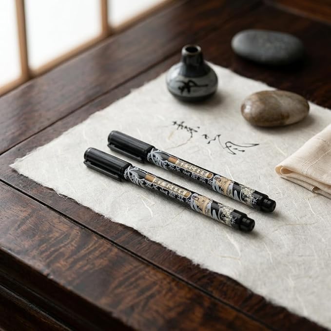Benepisyo Black Calligraphy Brush Pens - Image 6