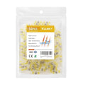 Kuject 150PCS Solder Seal Wire Connectors AWG 12-10, Yellow Solder Seal Heat Shrink Butt Connectors Terminals Solderstick Sleeve Waterproof Wire Splice Connector for Marine Boat Wire Joint