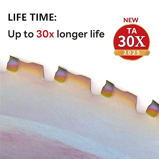 Metal Cutting Circular Saw Blade, Steel and Stainless Steel Cutting, The Cutting Head uses a Special Anti-Heat Sticking Coating with high Finish and Long Life, FMB 10 inch 66-Tooth 1" -TA