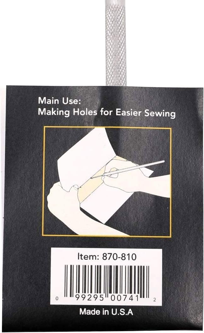 Lineco, Medium Duty Awl, Fine Point with Stainless Steel Straight Handle, for Sewing and Bookbinding