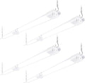 PARMIDA (4 Pack) Linkable LED Utility Shop Light, 45W, 3FT Integrated Fixture ETL 4500LM Plug-in Garage Lighting, On/Off Switch, Surface or Suspension Mount for Basement Workshop Office, White - 5000K