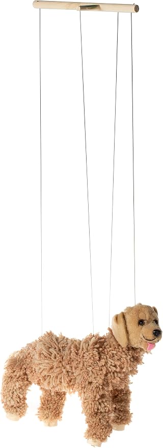 Artisan Owl Labrador Marionette Puppet - Image 2