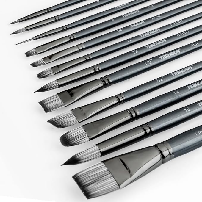 Transon Artist Paint Brush Set of 12 - Image 7