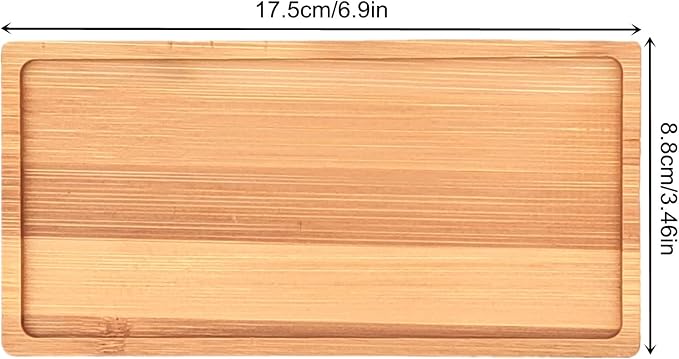 4PCS Mosaic Bamboo Coasters for Crafts, Blank Base Trays, Drinking Cup Coaster - Image 2