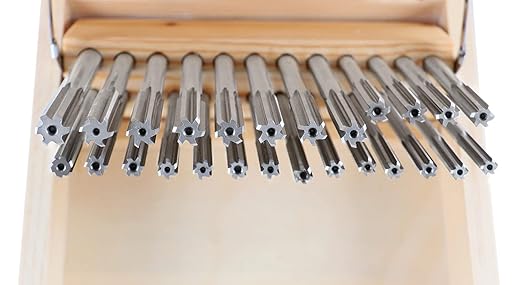 Accusize Industrial Tools 26 Pc Letter Size A to Z H.S.S. Chucking Reamer Set, 5500-SL00