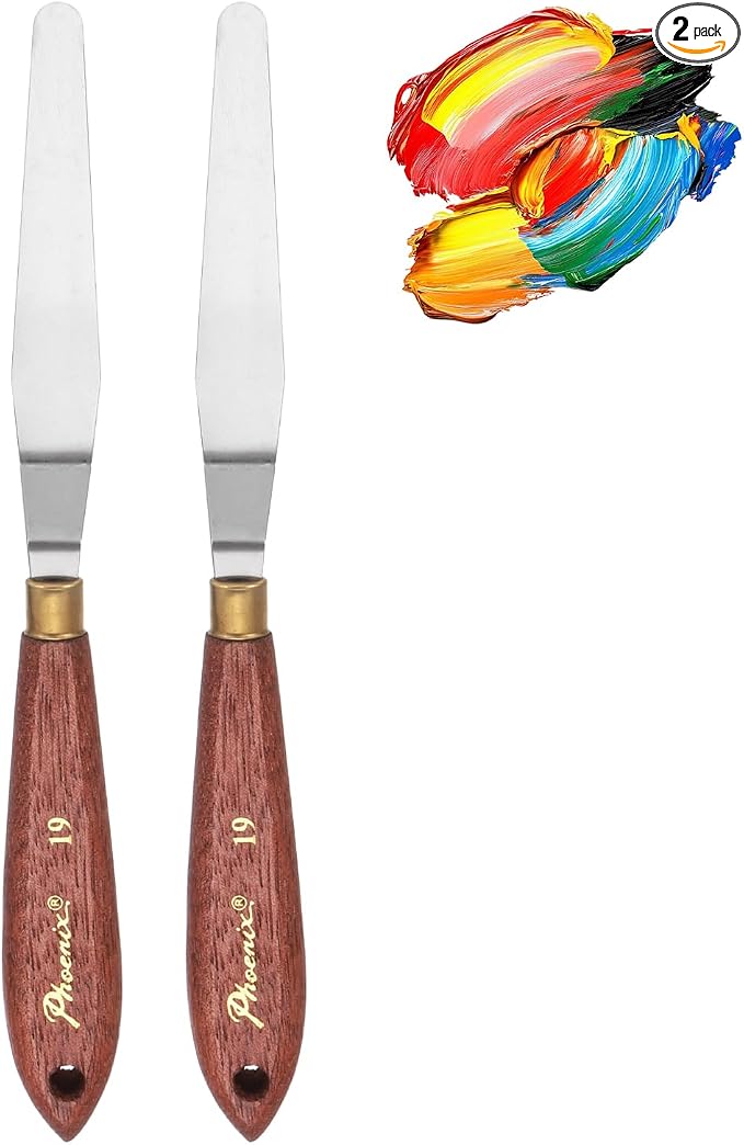 MECCANIXITY Pack of 2 Palette Knife No.19, 8.1" Long by MECCANIXITY