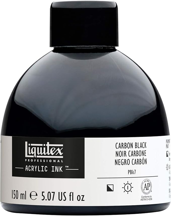 Liquitex Professional Acrylic Ink, 5.1-oz Jar, Carbon Black by Liquitex