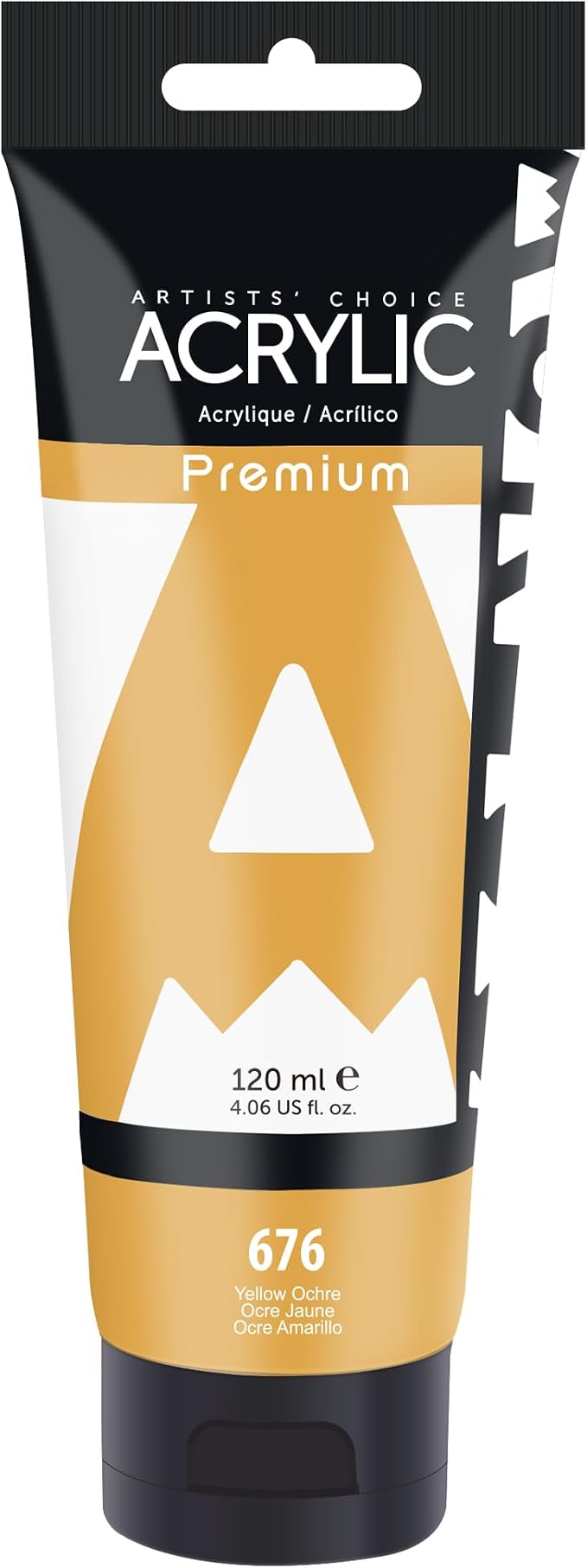 AUREUO Yellow Ochre Acrylic Paint, 4 Fl Oz / 120ml Single Tube, Rich Pigment by AUREUO