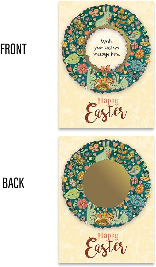 My Scratch Offs Spring Easter Wreath DIY Make Your Own Scratch Off Card Pack 20 - Image 4