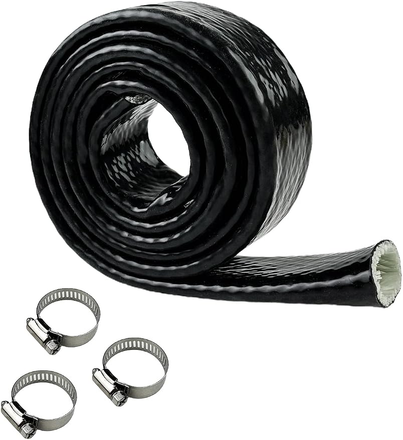 YAMAKATO 1" ID Heat Shielded Fire Thermo Armor Fire Sleeve Silicone Coated by YAMAKATO