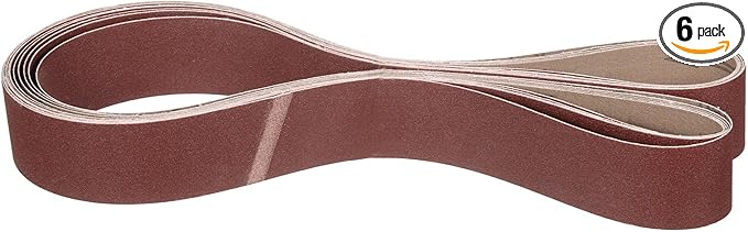 2 x 72 Inch Sanding Belt, 6 Pcs 180 Grit Knife Sharpener Belts Work Sharpening for Belt Sander Knife Carving Tool Metal Working