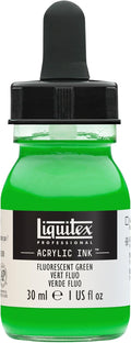 Liquitex Professional Acrylic Ink, 1-oz Jar, Fluorescent Green by Liquitex
