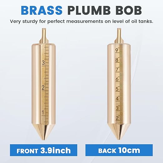 YJINGRUI 98ft/30m Oil Tank Gauging Tapes, Explosion-Proof Oil Gauging Tape, Stainless Steel Sounding Tape Measure with 400g Brass Plumb Bob and Explosion Proof Grounding Wire