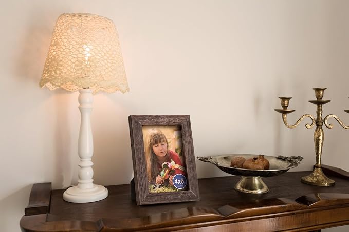 RPJC 4x6 Picture Frames Made of Solid Wood High Definition Glass - Image 7