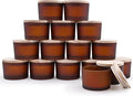 SHOWIN Thick Candle Jars for Making Candles 16 Pcs, 4 OZ Empty Jars by Showin