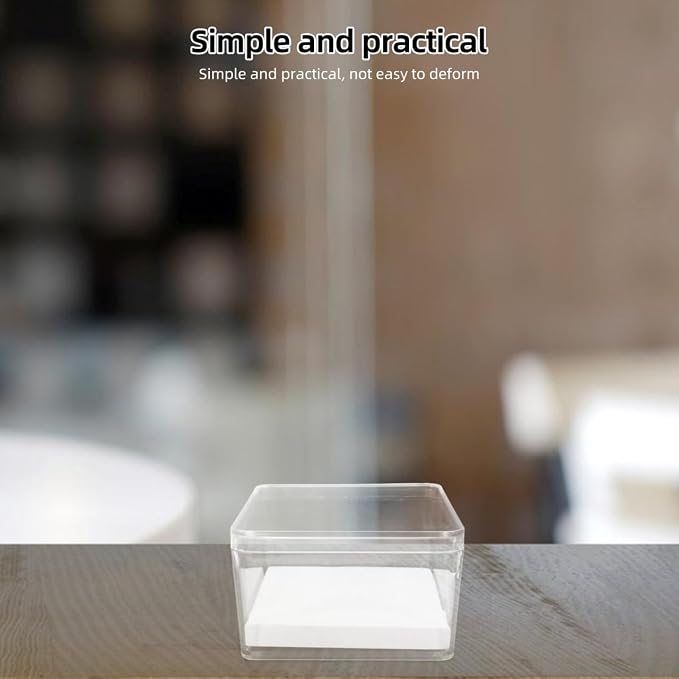 Transparent Insect Specimen Box 3.54X3.54X2.16In Mini Display Case Clear Cube - Image 5