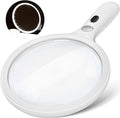 Magnifying Glass with Light Large 5" Lens, Handheld Illuminated Lighted by AIXPI