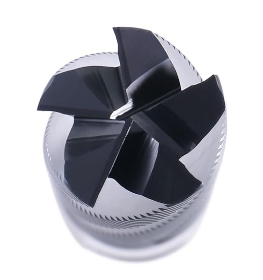 Accusize Industrial Tools 1'' Fine Tooth M42 8% Cobalt Tialn Roughing End Mill, 1'' Shk Dia, 3'' Flute Length, 5-1/2'' Oal, 5 Flute, 1104-0031