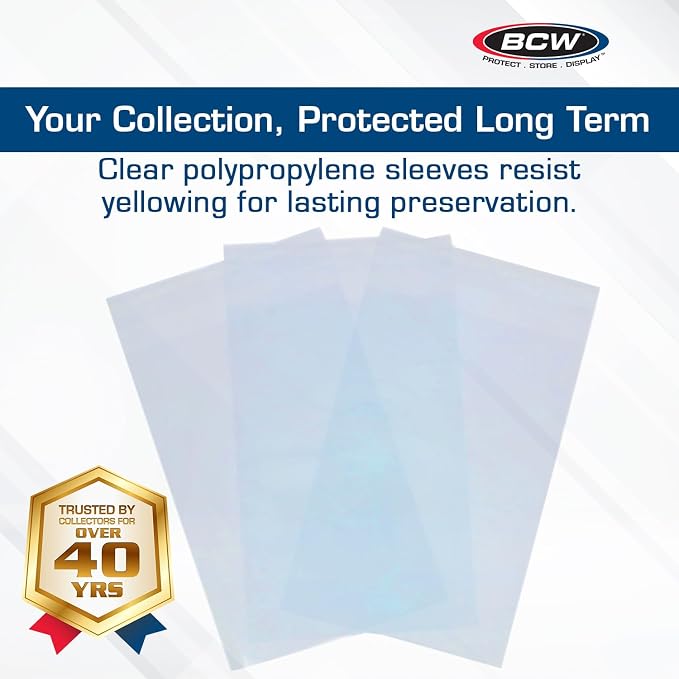 BCW Resealable Graded Card Sleeves | 200 Pack | Universal Fit - Image 2