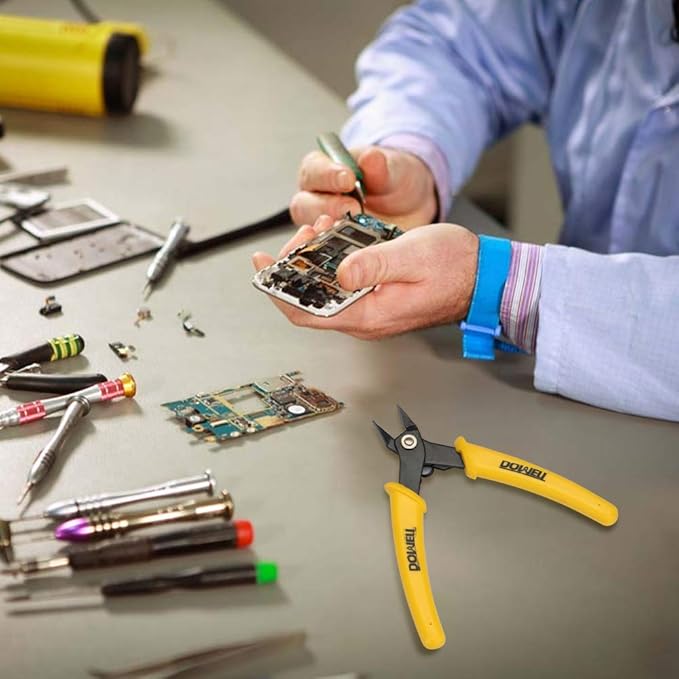 DOWELL Micro Cutter Flush Cutter Soft Wire Cutters Professional Cutting Copper And Aluminum Wire Cables