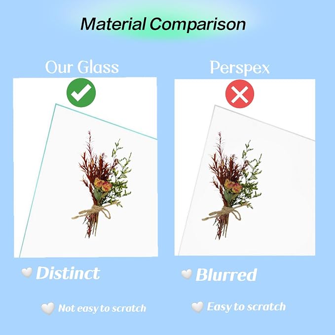 2Pack 4x6 Shadow Box Frame，HD Glass Wooden White Hollow Photo Frame, Seashell - Image 5