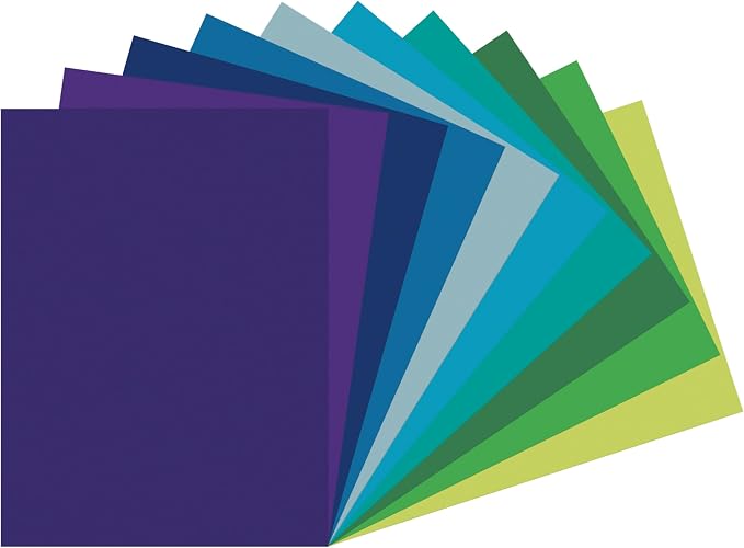 Tru-Ray Construction Paper 9x12" Cool Color Assortment - Image 2