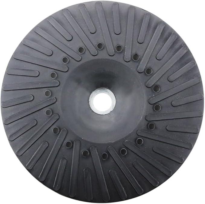 BHA Angle Grinder Ribbed Backing Pad for Resin Fiber Disc, 7" x 5/8" x 11
