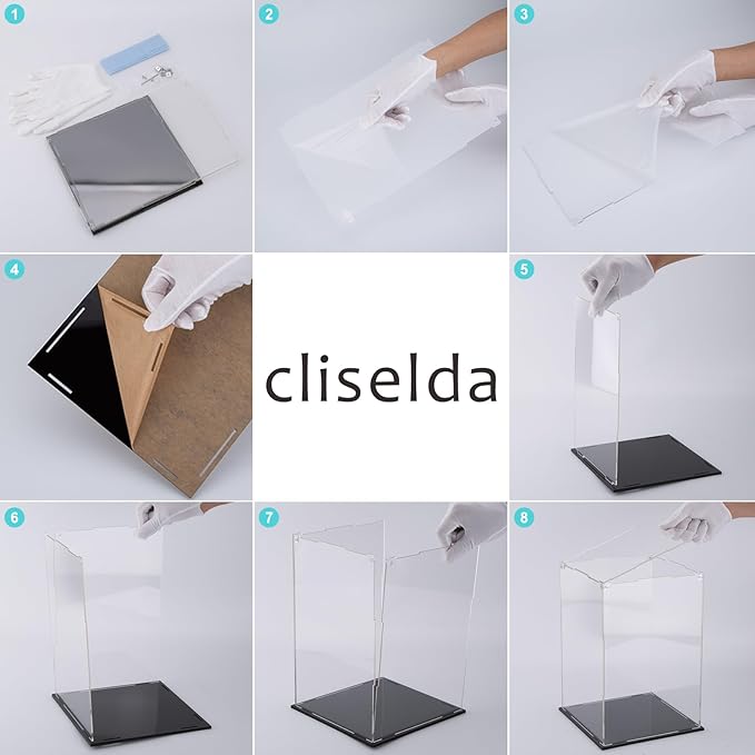 Cliselda Large Acrylic Display Case 10x10x16 inch - Image 6