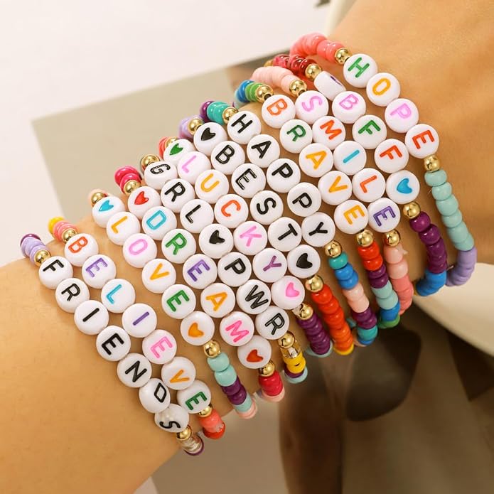 Heishi Surfer Clay Bead Bracelets Set - Image 2