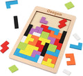 Coogam Wooden Blocks Puzzle Brain Teasers Toy Tangram Jigsaw Intelligence by Coogam