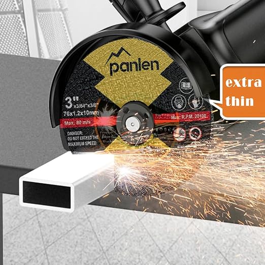 25 PCS 3" x3/64x3/8 Cut Off Wheels for Metal, Thin Cutting Discs,Fits Any Angle Grinder or Power Air Tool