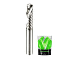 O Flute Upcut Spiral Router Bit 1/4 Inch Shank 1/4 Inch Cutting Dia. Carbide Single Flute CNC Router Bit, Ideal for Aluminum, Plastic, Acrylic, Wood, MDF and PVC