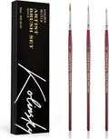 Kolinsky Sable Miniature Paint Brushes, Professional Fine Detail Paint Brushes by goldenmaple